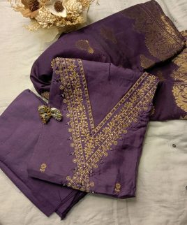 Muslin silk with katan dupatta
